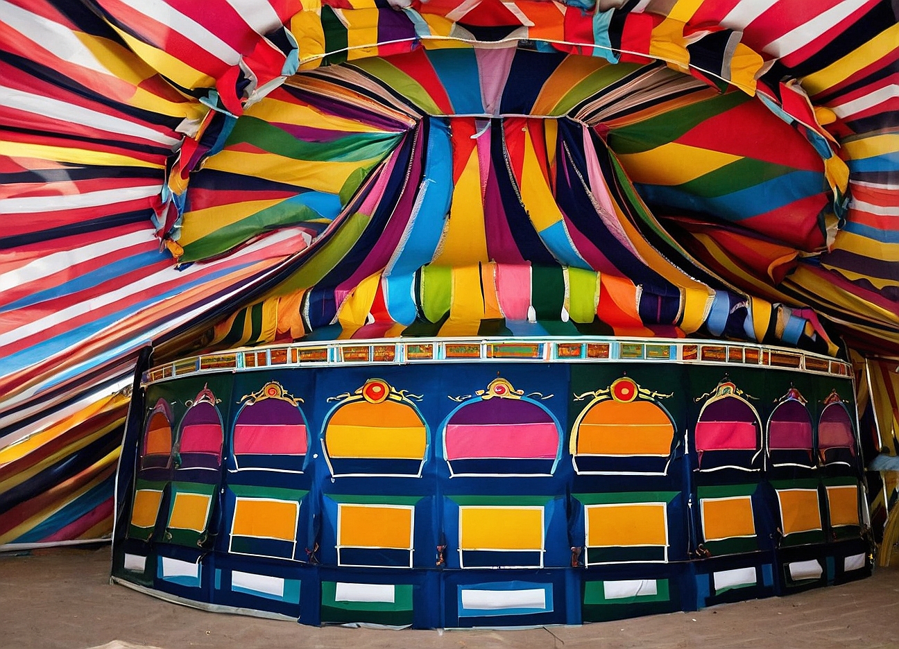 Diversión mágica del circo